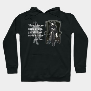 Rush - Neil Peart FREEWILL Quote Hoodie